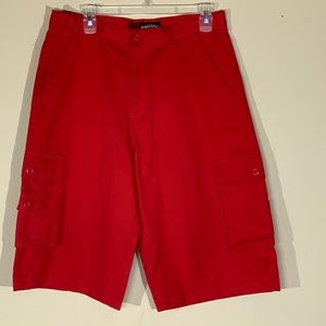 Urban Label Red Cargo Shorts - 32